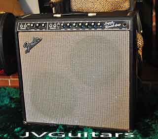 1966 Fender Super Reverb amp  modified by Cesar Diaz 